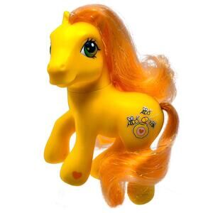 My Little Pony Bumblesweet G3 2002 MLP Vintage Yellow Glitter Tinsel Honey Bees